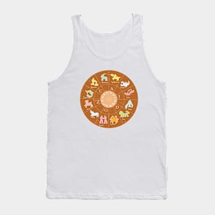 Zodiac, 2, Astrology, Horoscope, Stars, Sun-and-moon. Birthday, Valentines-day, Holidays, Tank Top